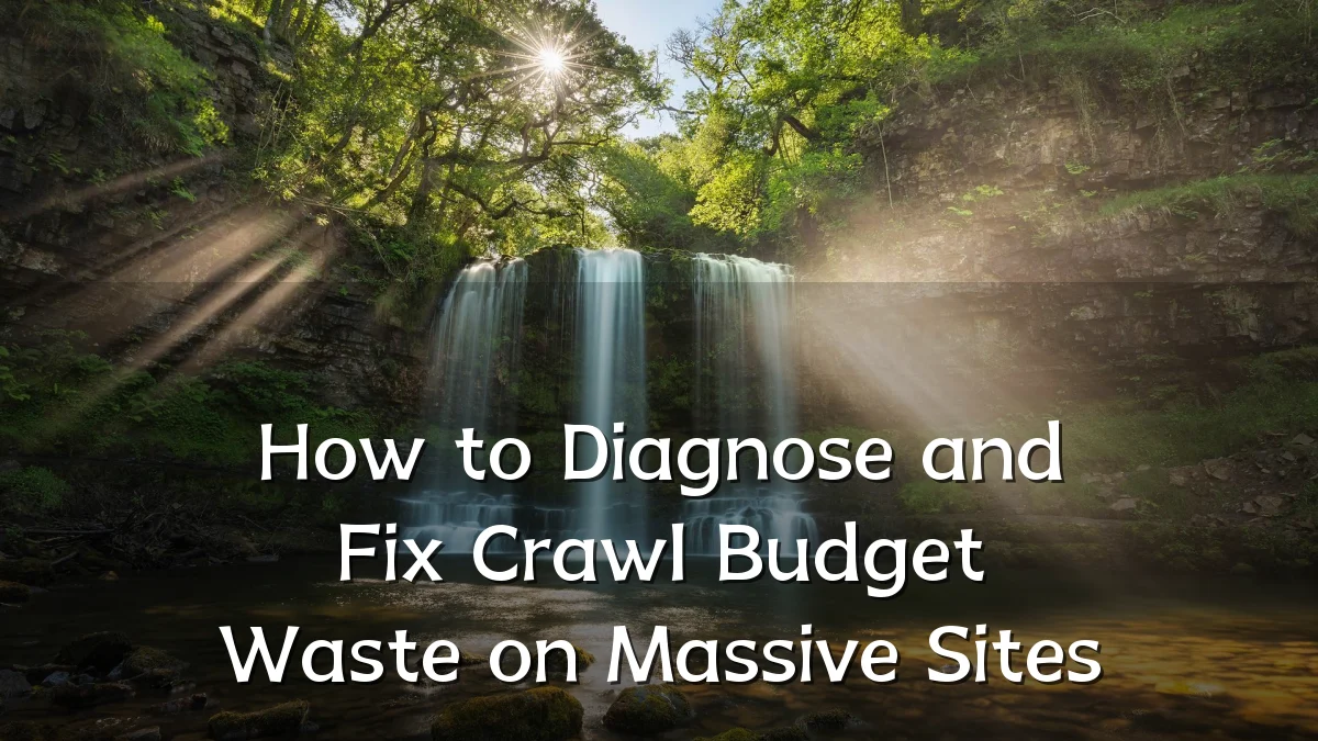 How to Diagnose and Fix Crawl Budget Waste on Massive Sites