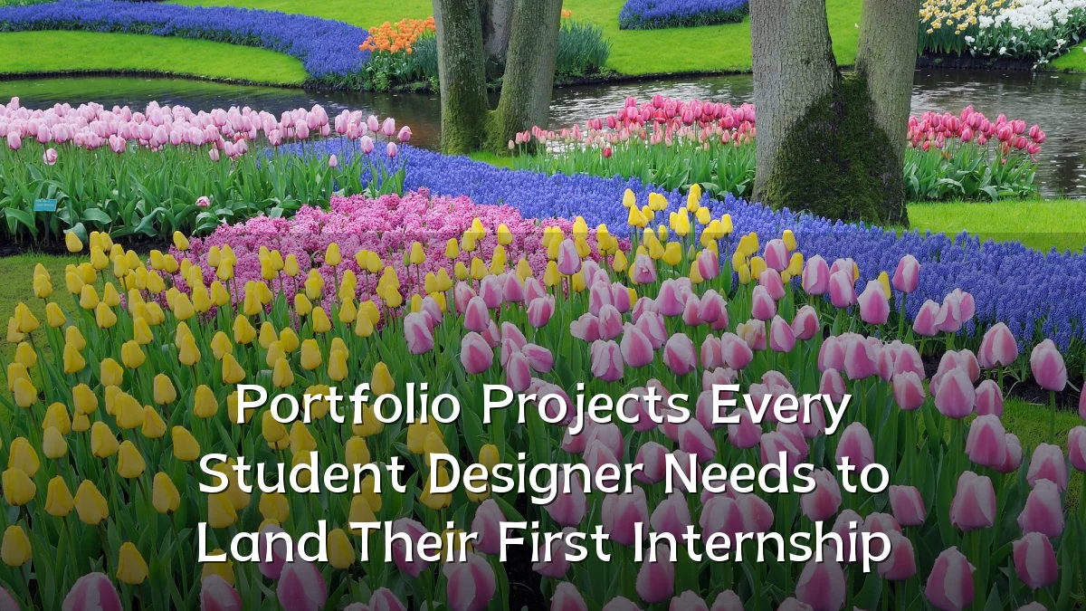 Portfolio Projects Every Student Designer Needs to Land Their First Internship