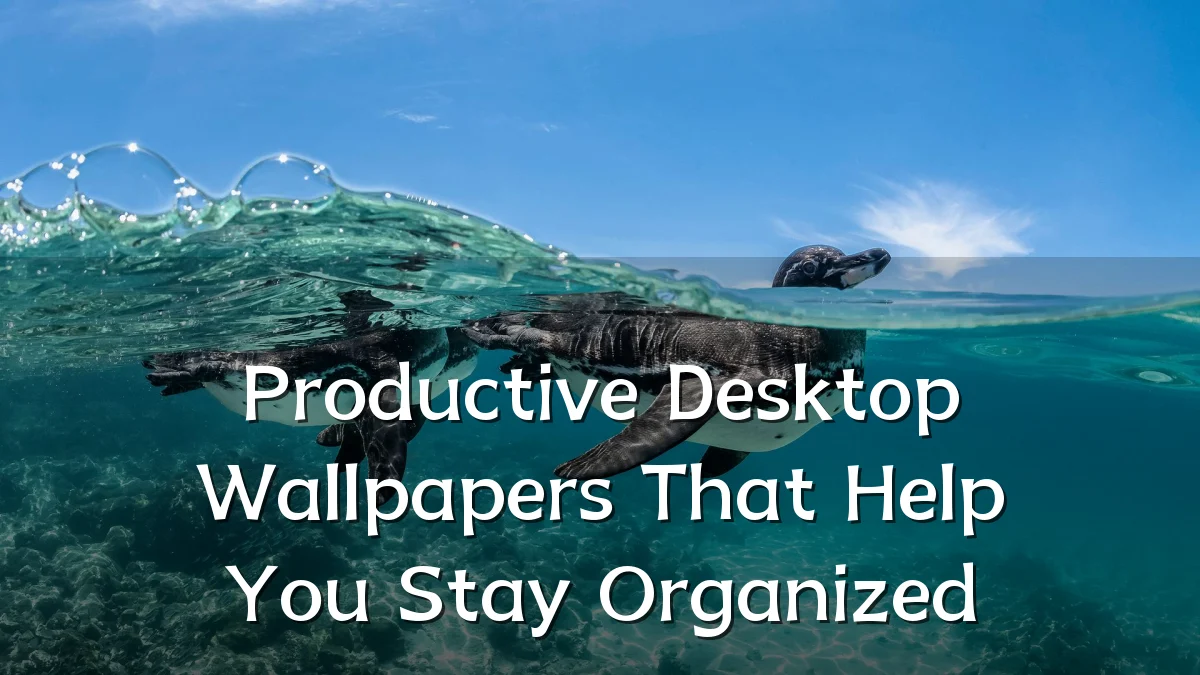 Productive Desktop Wallpapers That Help You Stay Organized