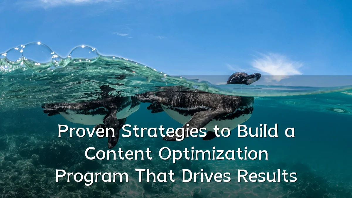 Proven Strategies to Build a Content Optimization Program That Drives Results