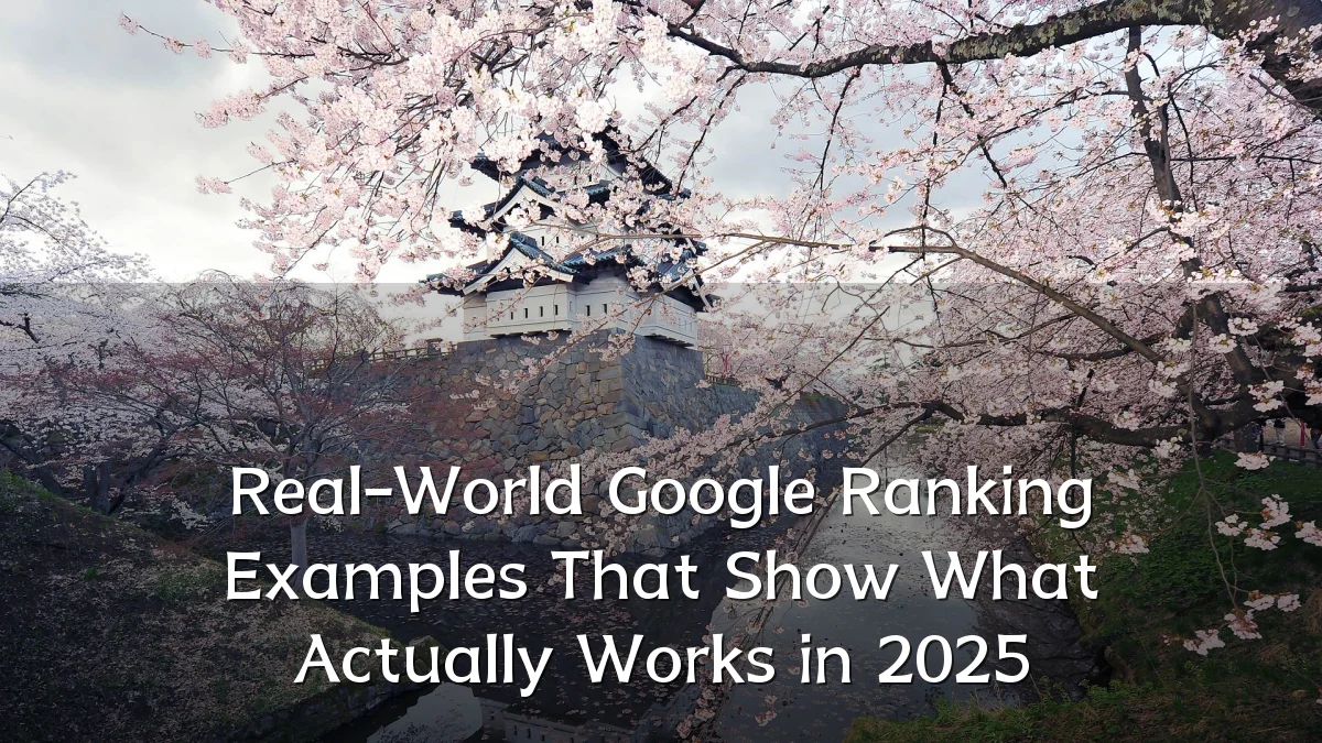 Real-World Google Ranking Examples That Show What Actually Works in 2025